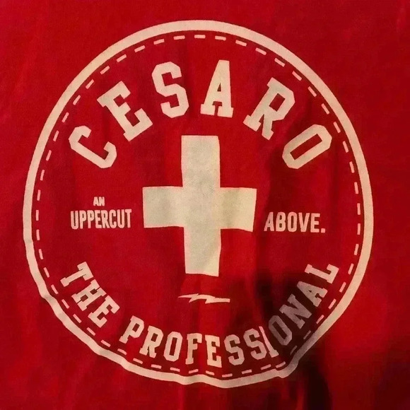 WWE Cesaro authentic wear tee red size S - Picture 3 of 5
